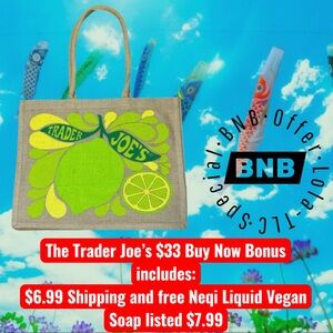 🆕Trader Joe’s Citrus Graphic Tote Bag 🌎Sustainably Made